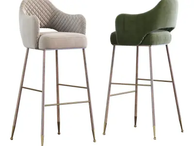 Modern barstool 3D model