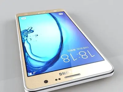  Samsung Galaxy On5 Gold 3D model