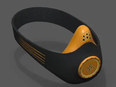 Gas mask respirator military combat scifi fantasy  Low-poly 3D model