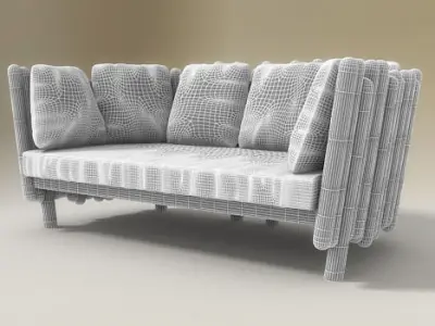 Canisse Divano Sofa Serralunga 3D model