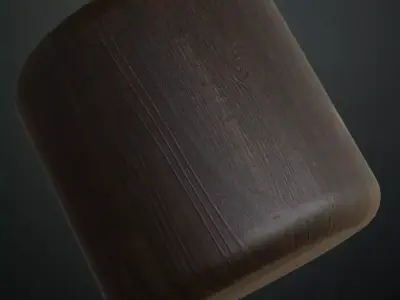  Dark Mahogany Wood Plank PBR Seamless Texture