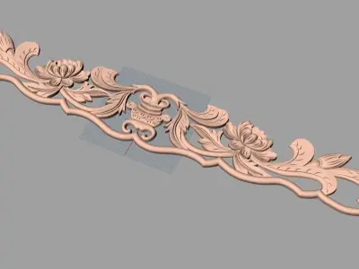Woodworking CNC Router 3D Relief STL models used for artcam E410 3D model