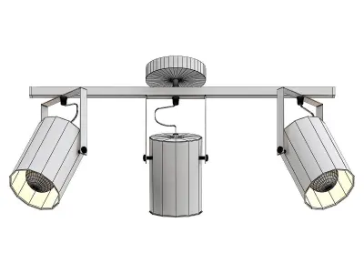 stilfort-neider-3015-02-03c track lighting fixture with three... 3D model