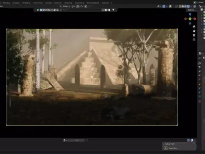 Temple 3D model order