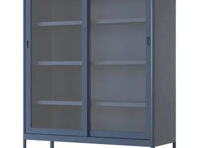 IKEA - IDASEN Glass showcase with sliding doors 3D model