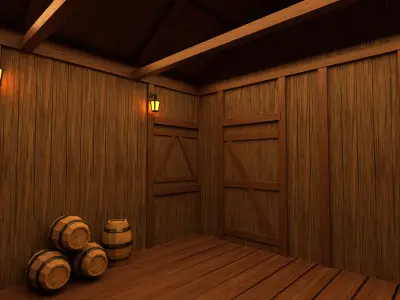 Medieval Fantasy House 01  3D model