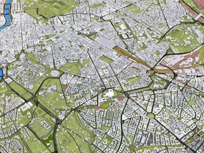 Rome City Italy Europe Low-poly 3D model