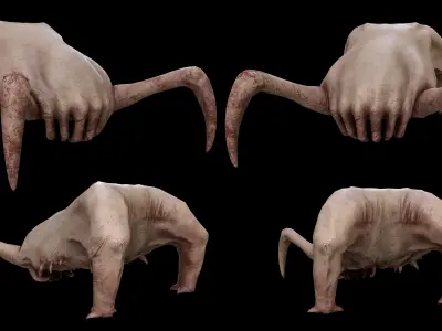 Headcrab - Fanart Low-poly 3D model