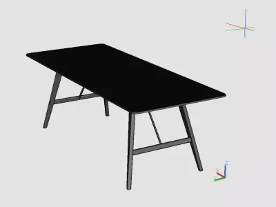 3D Table AutoCAD 3D model