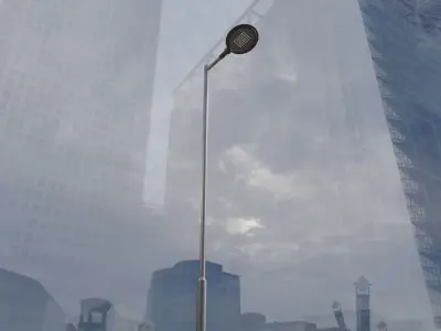 Street Light 15 version 6 5m with pole 2 Low-poly 3D model