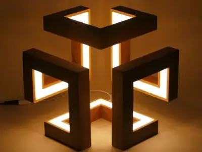 Modell of lamp for interior Free low-poly 3D model buy