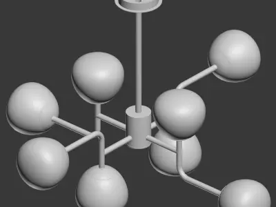 Chandelier 6 Pendant Lamp Erich Maytoni 3D model