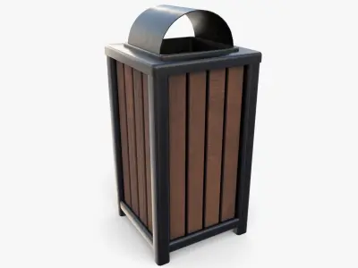 Trash can v3 3D model