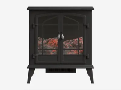 Electric Heater Fireplace Lokatse Home 01 3D model