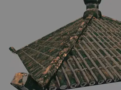 Japan Chinese roof 3D model