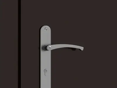 Plastic door 03 3D model