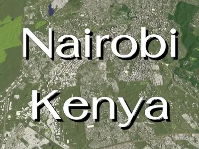 Nairobi Kenya - city and urban 3D model