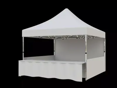 Marketing tent 4x4m 3D model