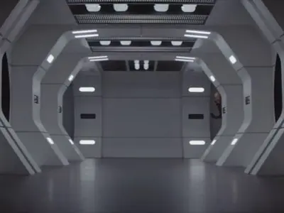 The Mandalorian - Rebel Prison Ship 1 - Side Hallway 1-18 scale Free 3D print model