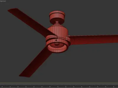 PETREL LED CEILING FAN 3D model