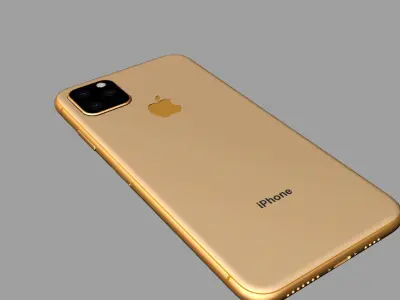 2019 iphone XI Max gold 3D print model