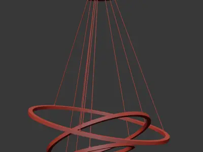 Ring Ceiling Pendant Chandelier 3D model