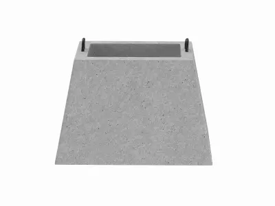  Concrete Block 3D model