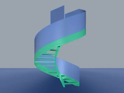 Spiral Staircase Free 3D model purchase
