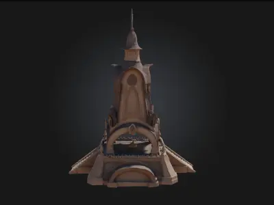 Clock Tower Monument  Sentinel of Time and Legac 3D model