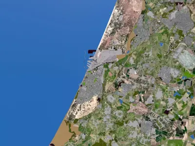 Ashdod City of Israel 2021 Low-poly 3D model