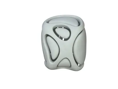 SciFi Cube Object No 68523 Low Poly Shape Low-poly 3D model