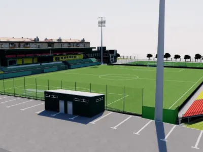 LFF Stadium - Vilnius Lithuania 3D model