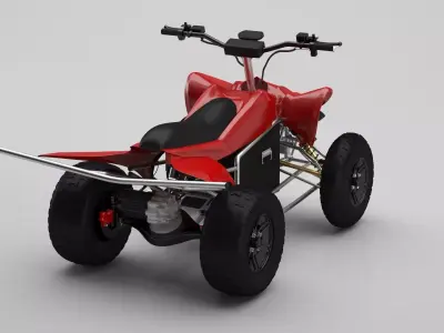 ATV vehicle motorcycle 3D model