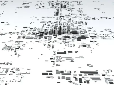 Phoenix Downtown Streets and Buildings 3D model