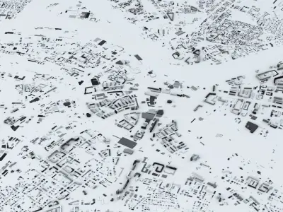 Dresden Streets and Buildings 3D model