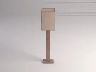 FLOOR LAMP---Cubic lampshade 3D model
