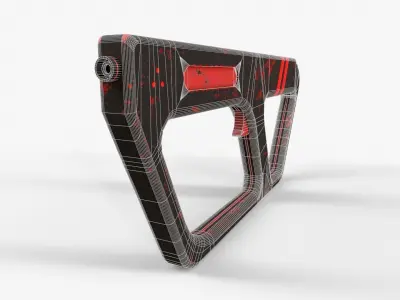 Sci-Fi Gun V2 Low-poly 3D model