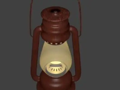 LALTEN OLD DAYS LAMP USED IN VILLAGES 3D model