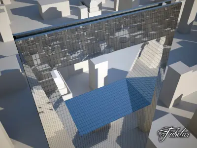 Buildin 28 Shangai WFC Low-poly 3D model