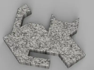 Interlock 1 - cat shape 3D model