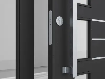 Aluminium door 154 3D model
