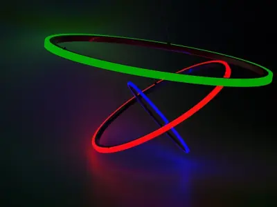 modern chandelier 3D model 2