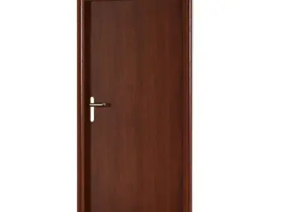 Simple Wooden Door 3D model purchase