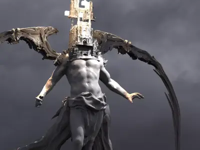 Devine Kingdom Arch Angel Light 3 3D model