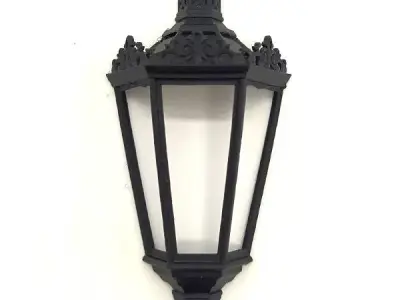 Classic Wall Lantern Vintage European Style 3D model 24P 3D print model