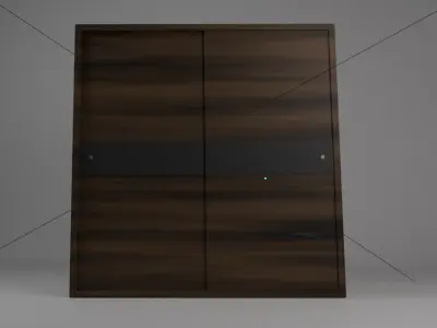 WOODEN CUPBOARD  Free 3D model