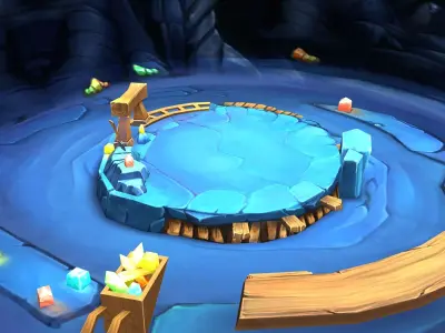 Low Model - Snow White Dwarven Mine 03 3D model