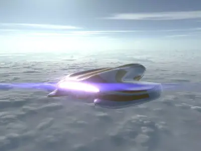 Courier Spaceship 3D model