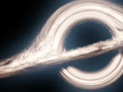 Black Hole - realistic Low-poly 3D model