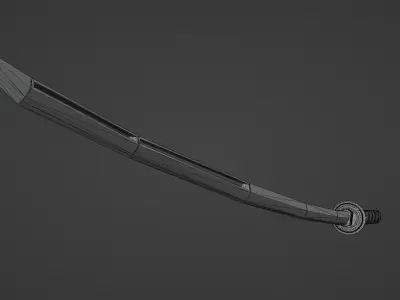 Future Katana Low-poly 3D model